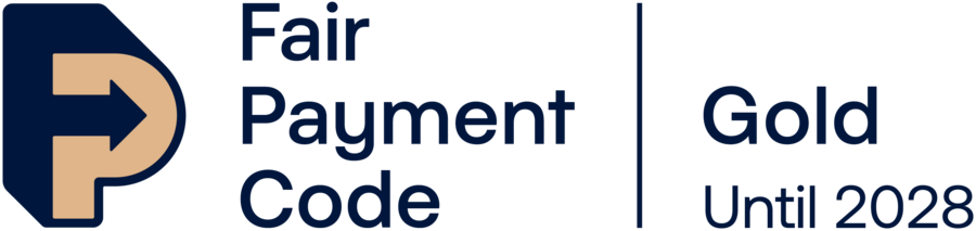 Fair Payment Code Gold Award, valid until 2028