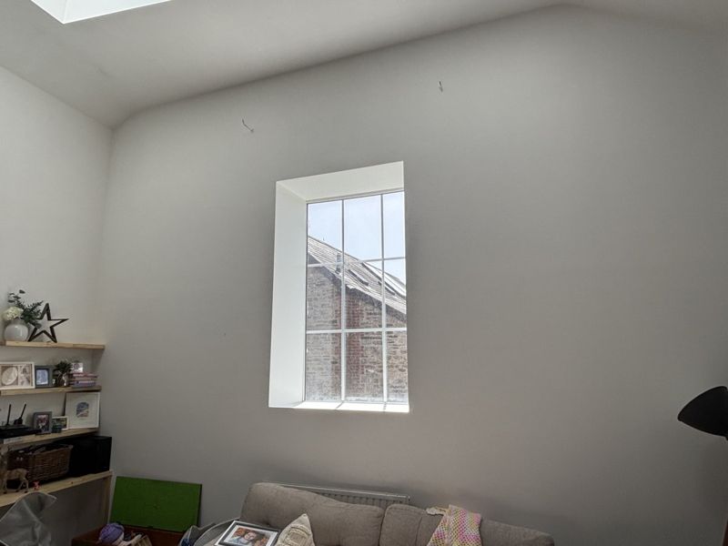 Completed and decorated window wall